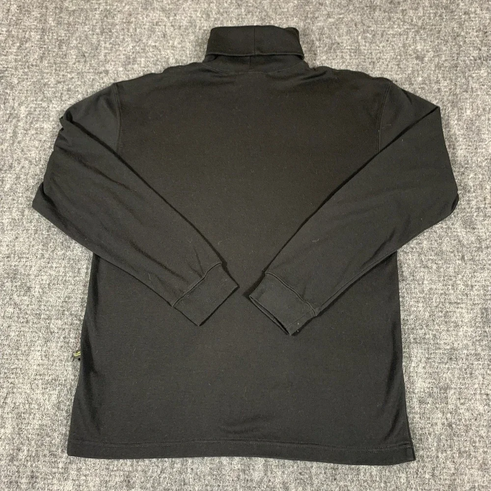 VTG Ski Doo Shirt Mens Medium Black Turtleneck Long Sleeve Racing Snowmobile
